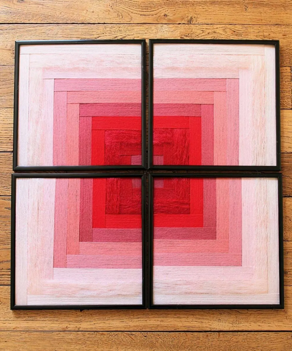 Tableau tissé Floraison – Collection « Mosaïques »