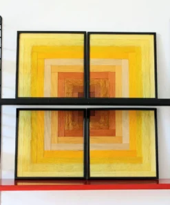 Tableau tissé Soleil vibrant – Collection « Mosaïques »