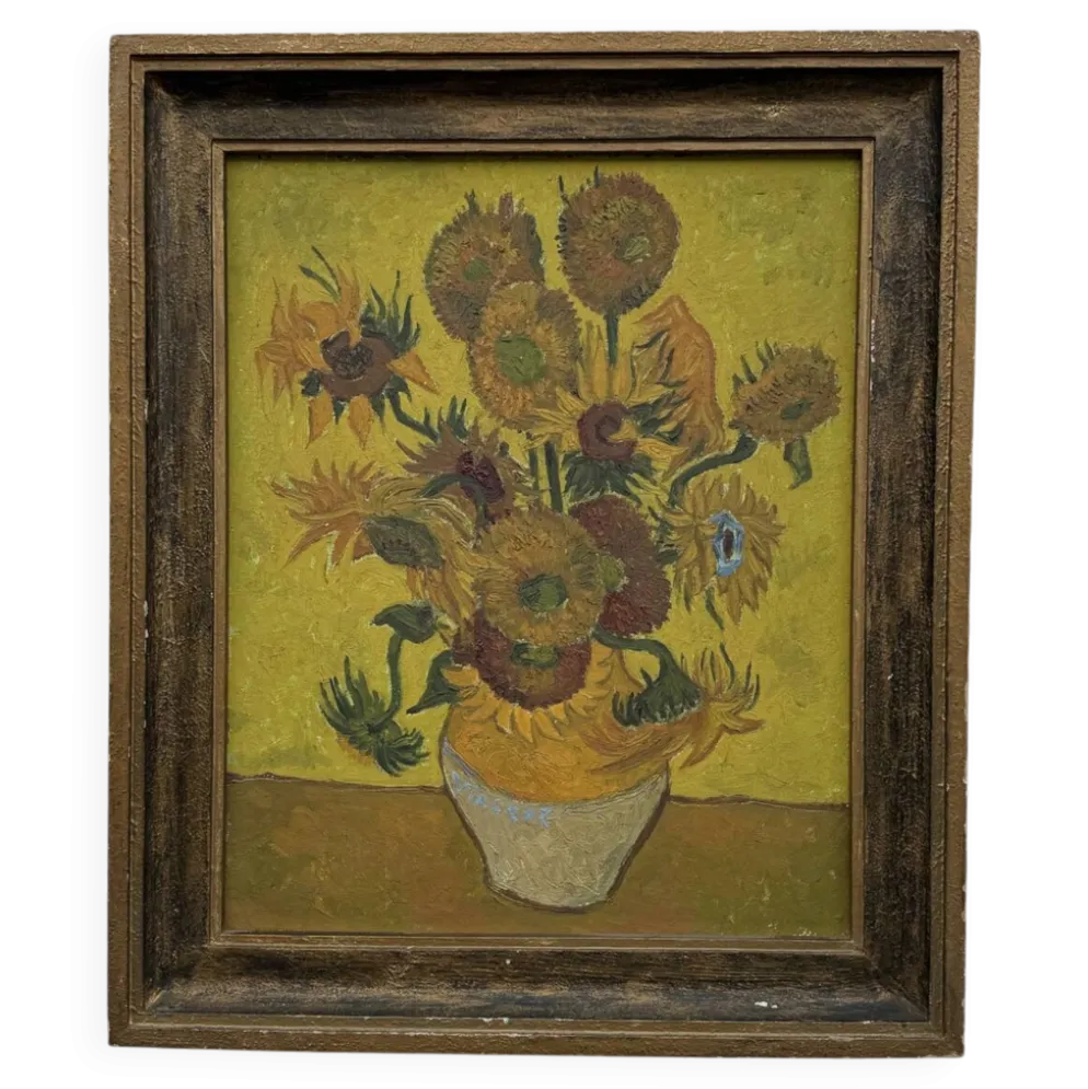 Tableau tournesols d’après Van Gogh