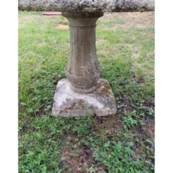 Table de jardin en ciment féraillé des années 60
