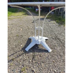 Table de jardin en fonte plateau fer