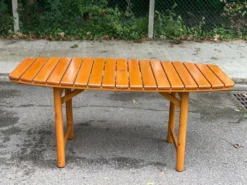 Table de jardin pliable Clairitex 1970 en bois massif 160x80cm