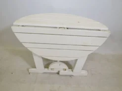 Table de jardin pliante vintage en bois par Triconfort Modèle Riviera, années 1970