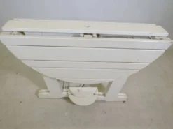 Table de jardin pliante vintage en bois par Triconfort Modèle Riviera, années 1970