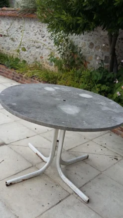 Table jardin ronde en marbre