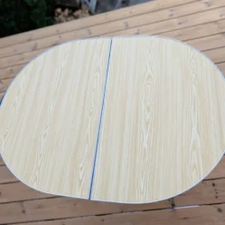 Table pliante de camping ovale vintage