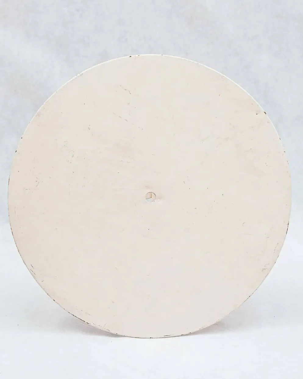 Table pliante ronde française vintage en fer