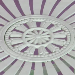 Table ronde de jardin en métal, 1990