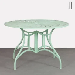 Table ronde de jardin en métal, 1990