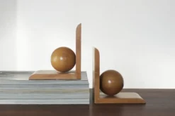 Étagères en bois de style mid-century moderne, années 1960, ensemble de 2
