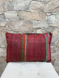 Taie d'oreiller marocaine, housse de coussin berbère, taie d'oreiller tissé