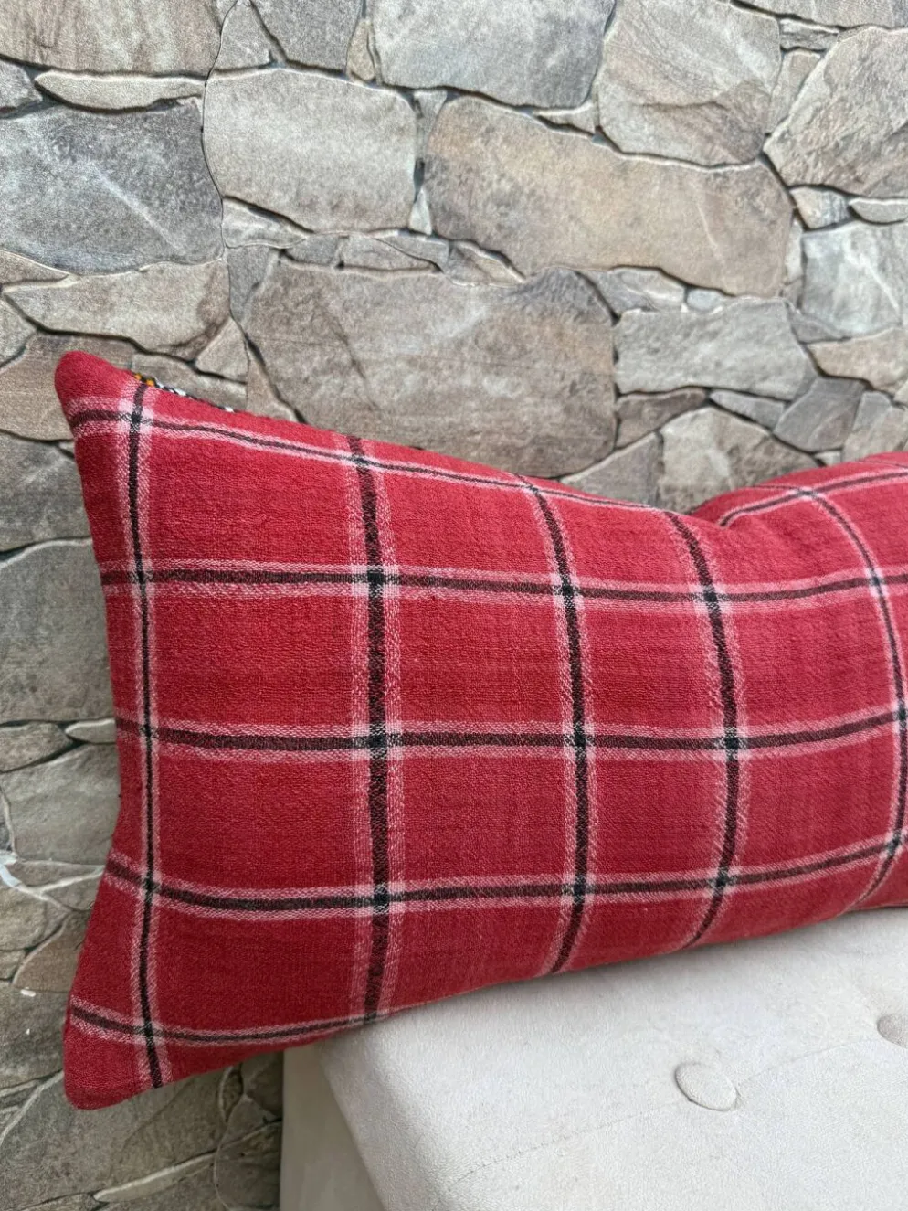Taie d'oreiller marocaine, housse de coussin berbère, taie d'oreiller tissé