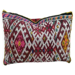 Taie d'oreiller marocaine, housse de coussin berbère, taie d'oreiller tissé
