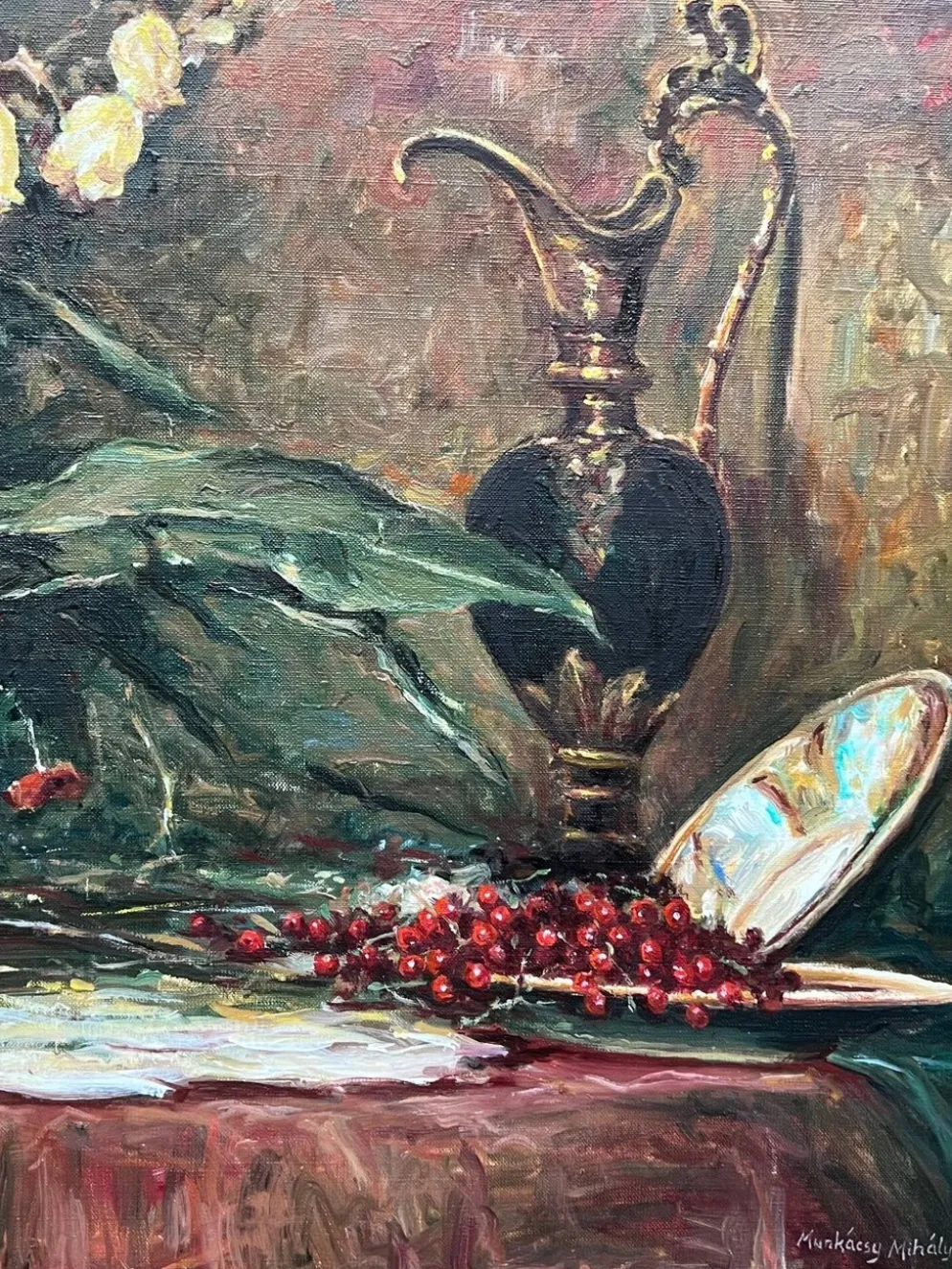 Takács Gyula (1905–2002). Nature morte avec des fleurs.