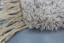 Tapis abstrait danois en laine à poils longs, années 1960
