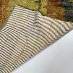 Tapis abstrait scandinave multicolore à poils hauts rya, suède, années 1960
