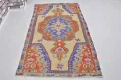 Tapis anatolien rouge et bleu sku 2596