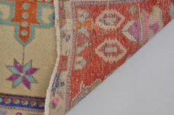 Tapis anatolien rouge et bleu sku 2596
