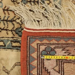Tapis ancien de Kars en coton et laine, noué à la main, 102 x 100 In