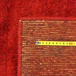 Tapis asiatique ancien en laine, nouage épais, fait main 118 x 98 In