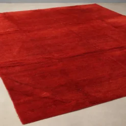 Tapis asiatique ancien en laine, nouage épais, fait main 118 x 98 In