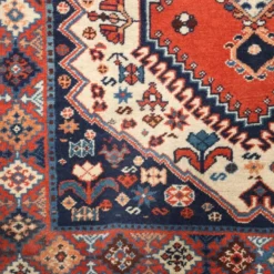 Tapis asiatique ancien en laine, noué fin, fait main 72 x 33 In