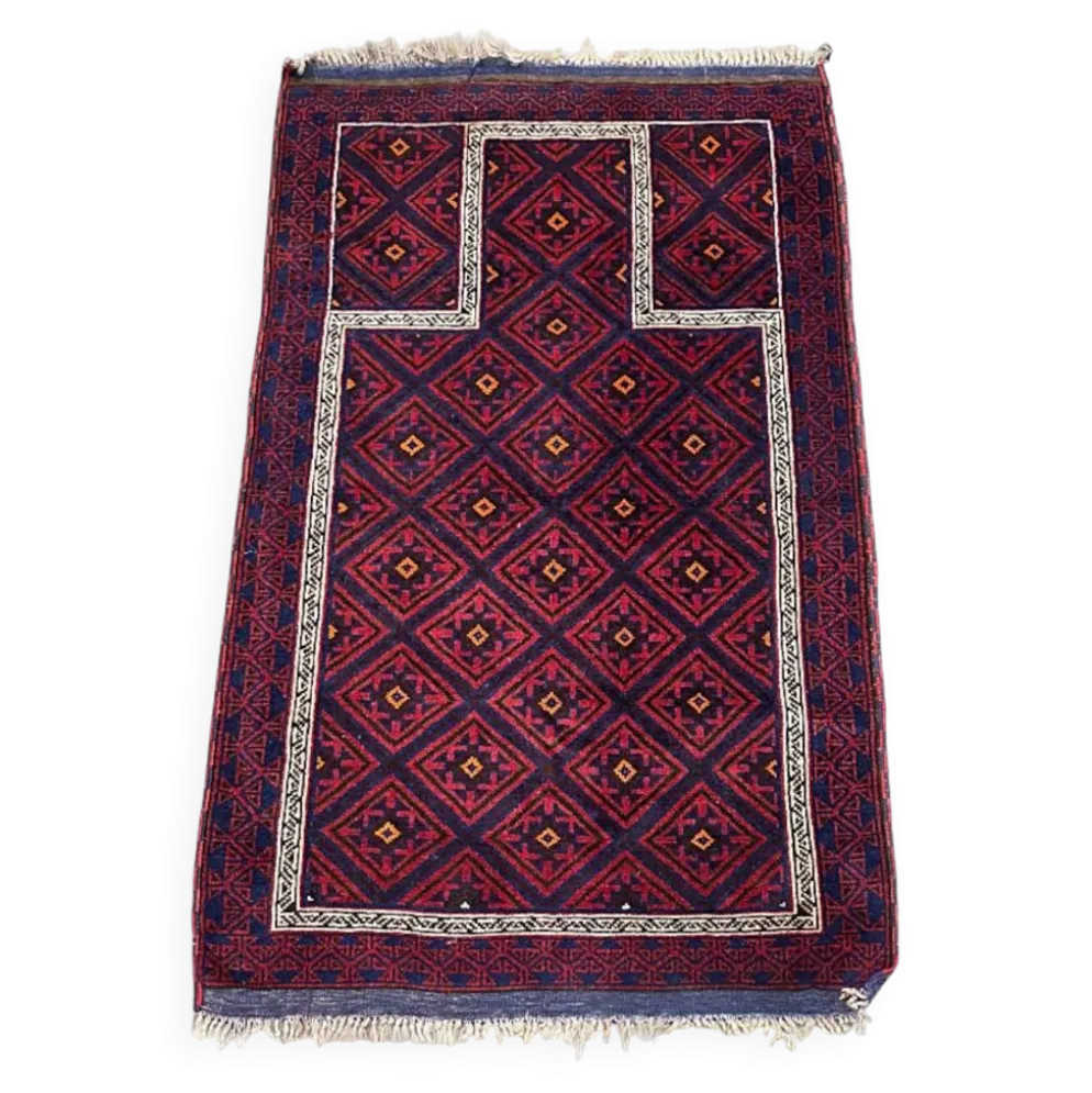 Tapis Baluch en laine noué à la main vintage, années 1970