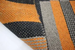 Tapis Bauhaus géométrique moderniste, Tchécoslovaquie, années 1930