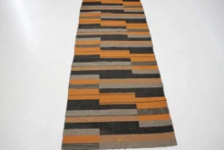 Tapis Bauhaus géométrique moderniste, Tchécoslovaquie, années 1930