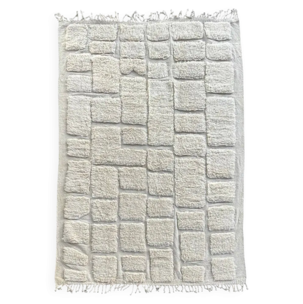 Tapis Beni Ouarain moderne en laine
