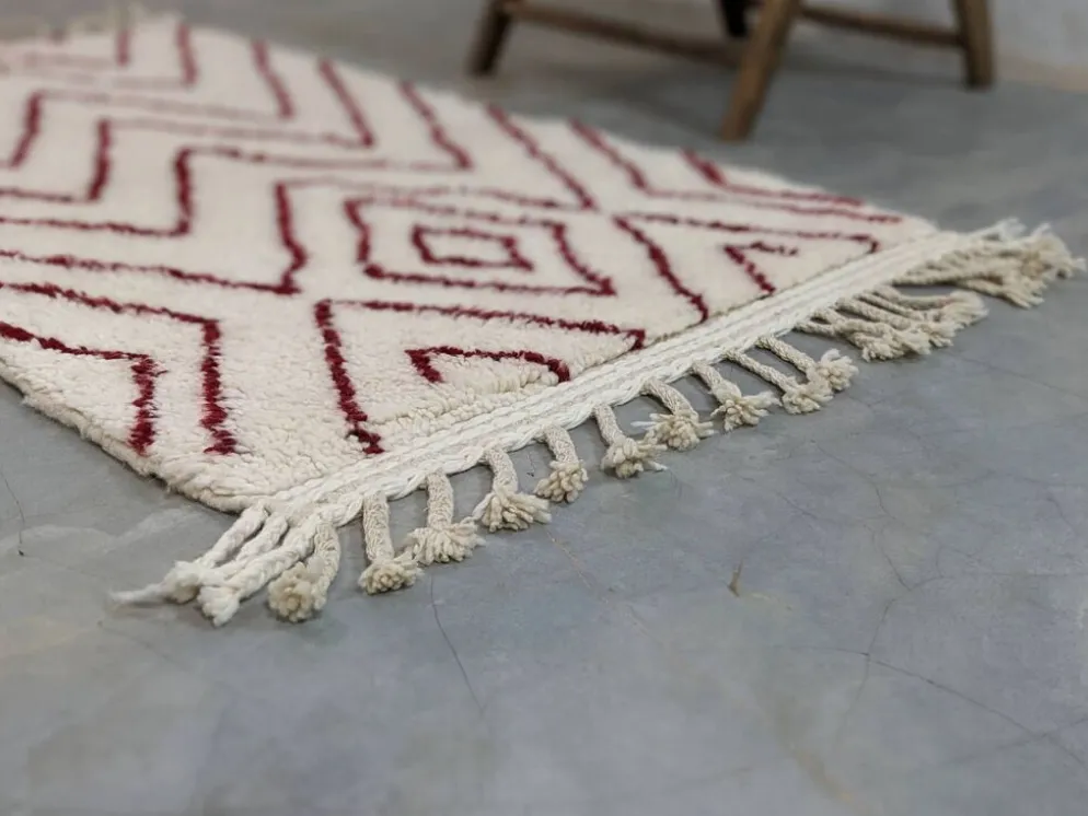 Tapis Beni Ouarain, 165 x 100 cm || 5,41 x 3,28 pieds, P-161