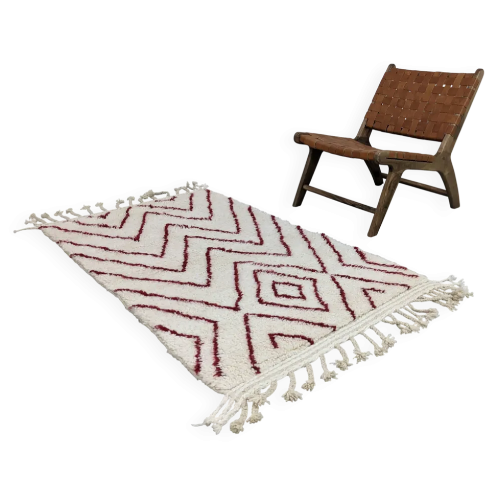 Tapis Beni Ouarain, 165 x 100 cm || 5,41 x 3,28 pieds, P-161