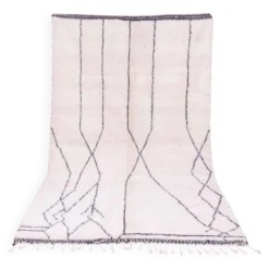Tapis Beni Ouraine fait main artisanale traditionnelle taille 150/250 cm