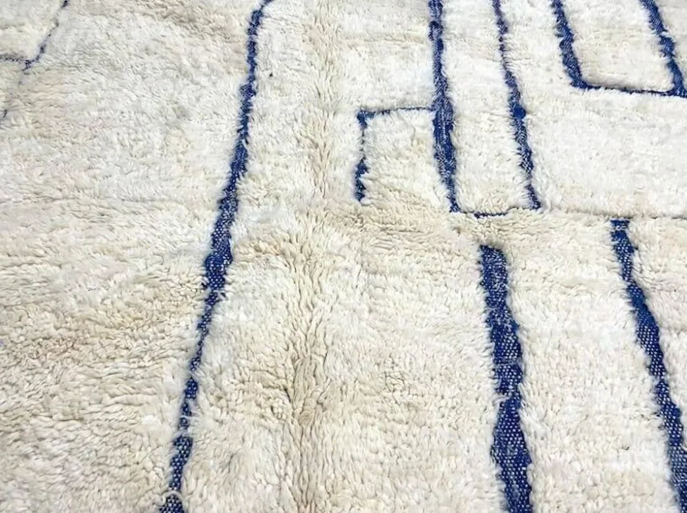 Tapis Beni Ouraine marocain traditionnelle artisanale taille 2/3 m