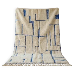 Tapis Beni Ouraine marocain traditionnelle artisanale taille 2/3 m