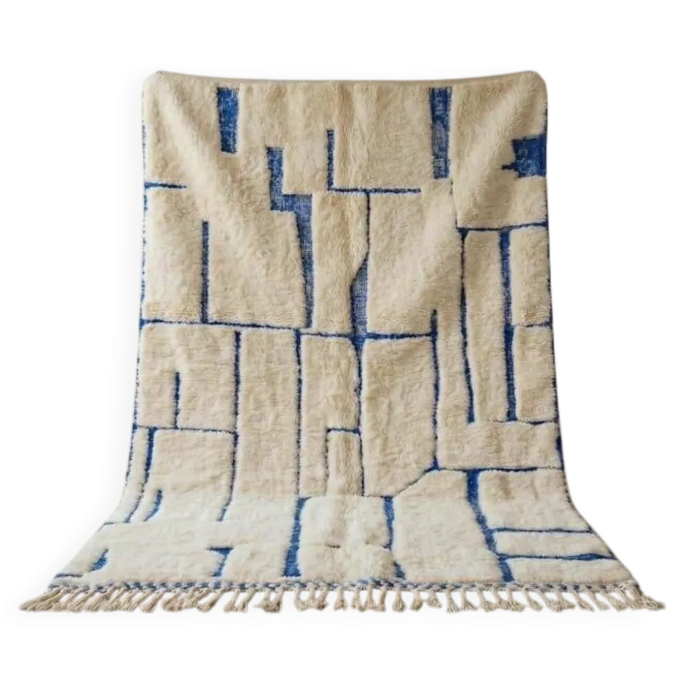 Tapis Beni Ouraine marocain traditionnelle artisanale taille 2/3 m