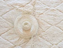 Tapis beni ourain en laine pure fait main traditionnelle 1.5/2.5 m
