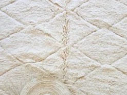 Tapis beni ourain en laine pure fait main traditionnelle 1.5/2.5 m