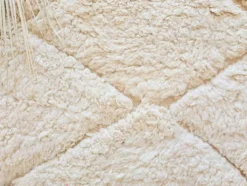Tapis beni ourain en laine pure fait main traditionnelle 1.5/2.5 m