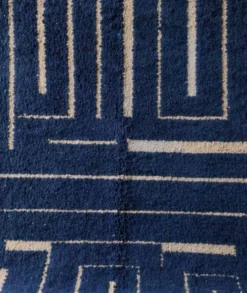 Tapis beni ourain en laine pure fait main artisanale traditionnelle 2/3 m