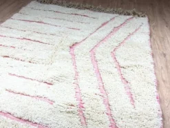 Tapis beni ourain fait main traditionnelle artisanale taille 150/250 cm