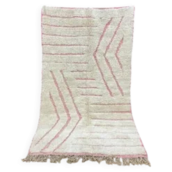 Tapis beni ourain fait main traditionnelle artisanale taille 150/250 cm