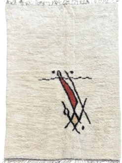 Tapis berbère Beni Ourain en laine, Marrakech