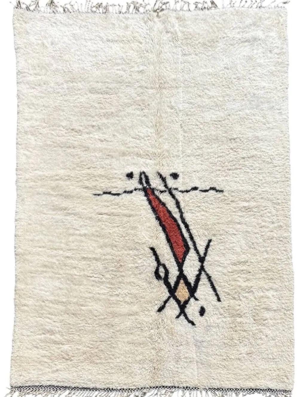 Tapis berbère Beni Ourain en laine, Marrakech