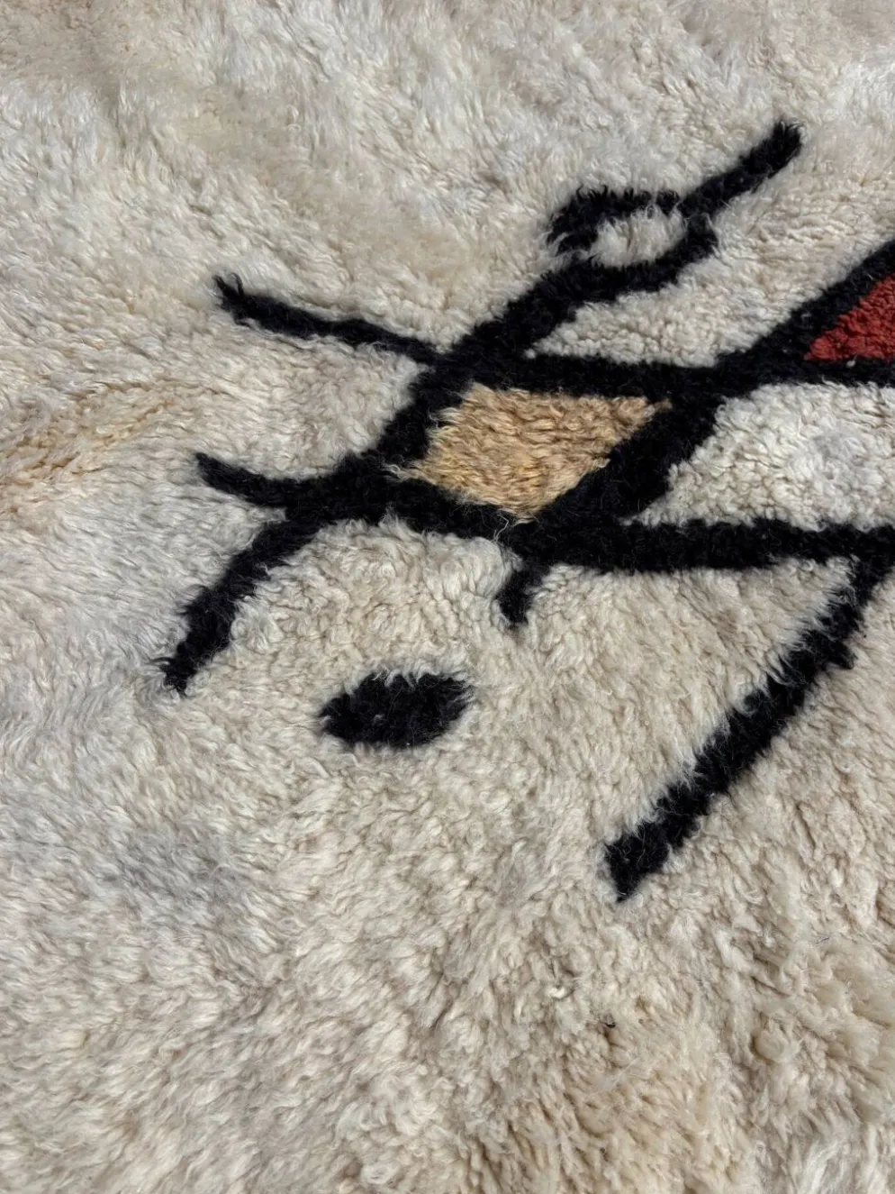 Tapis berbère Beni Ourain en laine, Marrakech