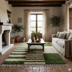 Tapis berbère fait main artisanale traditionnelle taille 150/250 cm
