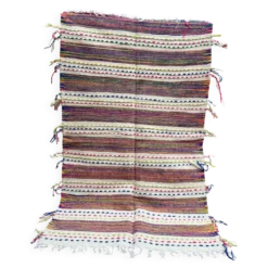 Tapis berbère kilim tissé à la main : petit tapis d'appoint marocain