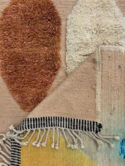 Tapis berbère marocain moderne en laine, Beldi