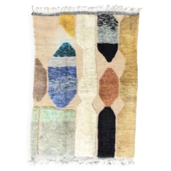 Tapis berbère marocain moderne en laine, Beldi