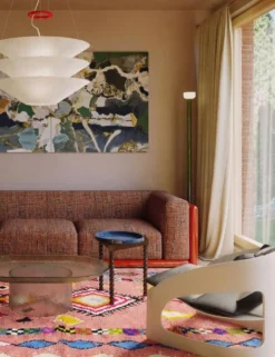Tapis Berbère Rose - 293 x 210 cm